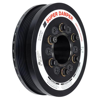 ATI Performance Products Harmonic Balancer, Serpentine, Internal Balance, Aluminum/Steel, Black - 918047N