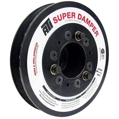 ATI Performance Products Harmonic Balancer, Super Damper, Internal Balance, Aluminum, Black - 918437