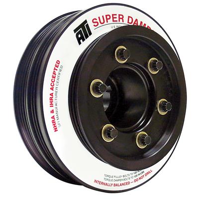 ATI Performance Products Harmonic Balancer, Super Damper, Internal Balance, Steel, Black, for use - 918476