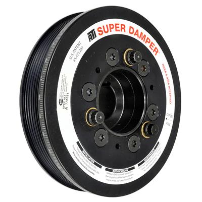 ATI Performance Products Harmonic Balancer, Super Damper, Internal Balance, Aluminum, Steel, Black - 918562