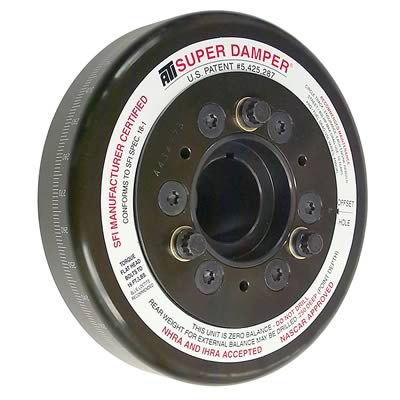 ATI Performance Products Harmonic Balancer, Super Damper, Internal Balance, Steel, Black, Chevy - 917788