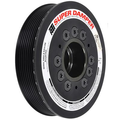ATI Performance Products Harmonic Balancer, Super Damper, Internal Balance, Aluminum, Black, Chevy - 918620UN