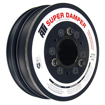 ATI Performance Products Harmonic Balancer, Super Damper, Internal Balance, Aluminum/Steel, Black - 918639