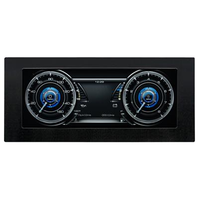 AutoMeter Digital Dash Display, InVision 8.8 in. LCD, Multicolor Gauge Faces, Black Plastic Bezel - 7400