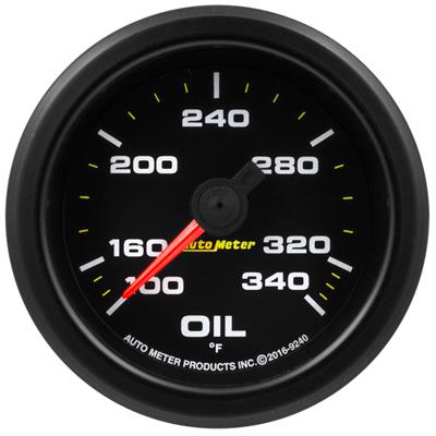 AutoMeter Gauge, Extreme Environment Series, Oil Temperature, 100-340 Degrees F, 2 1/16 in., Black - 9240
