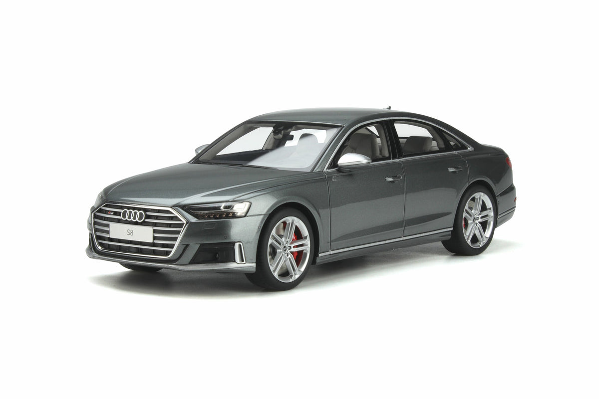 STM Diecast GT Spirit 2020 Audi S8 (D5) Sedan Daytona Grey Metallic 1:18