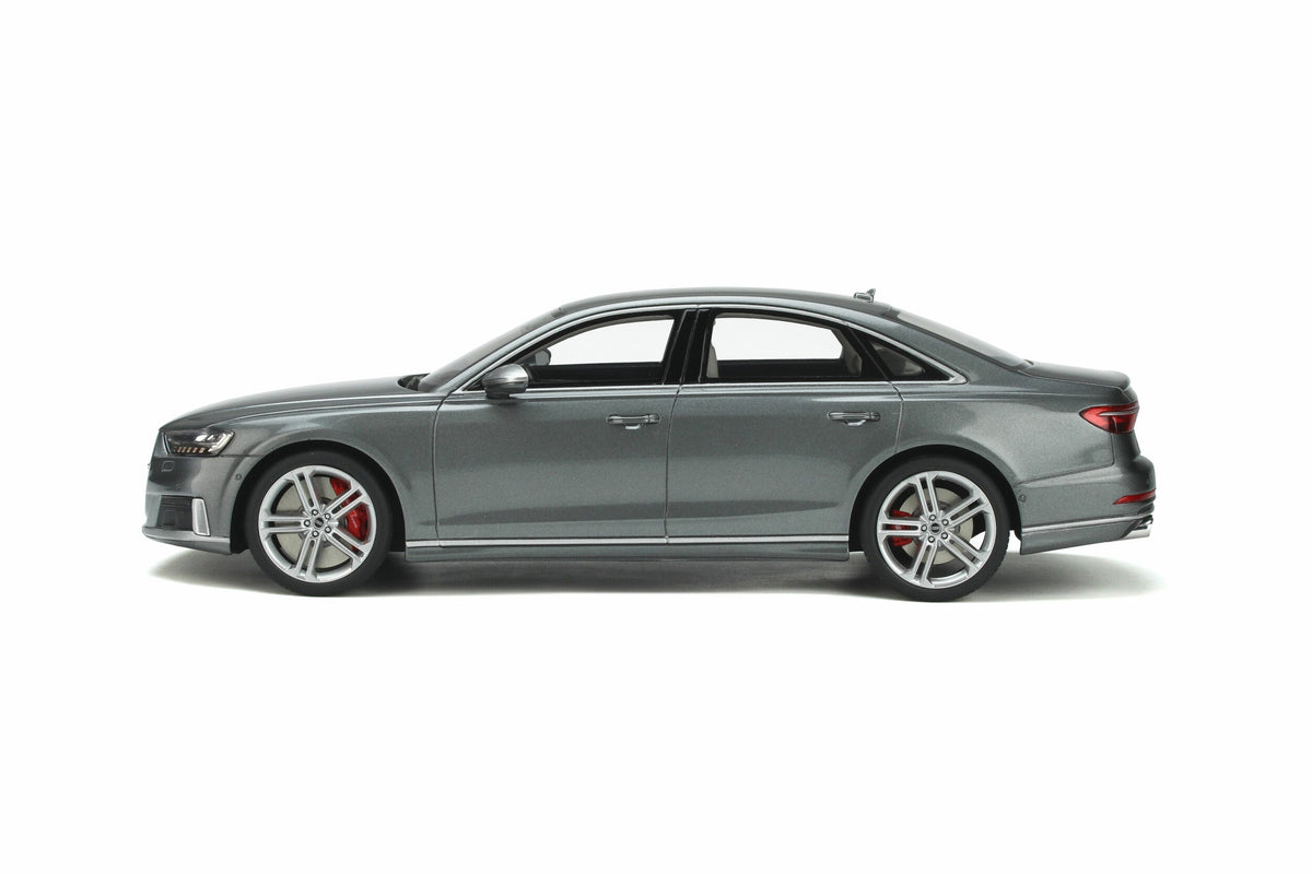 STM Diecast GT Spirit 2020 Audi S8 (D5) Sedan Daytona Grey Metallic 1:18 - View 3