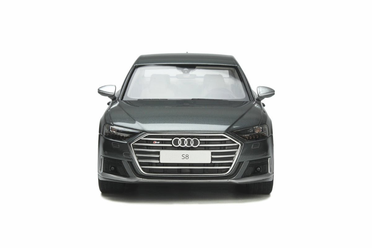 STM Diecast GT Spirit 2020 Audi S8 (D5) Sedan Daytona Grey Metallic 1:18 - View 4