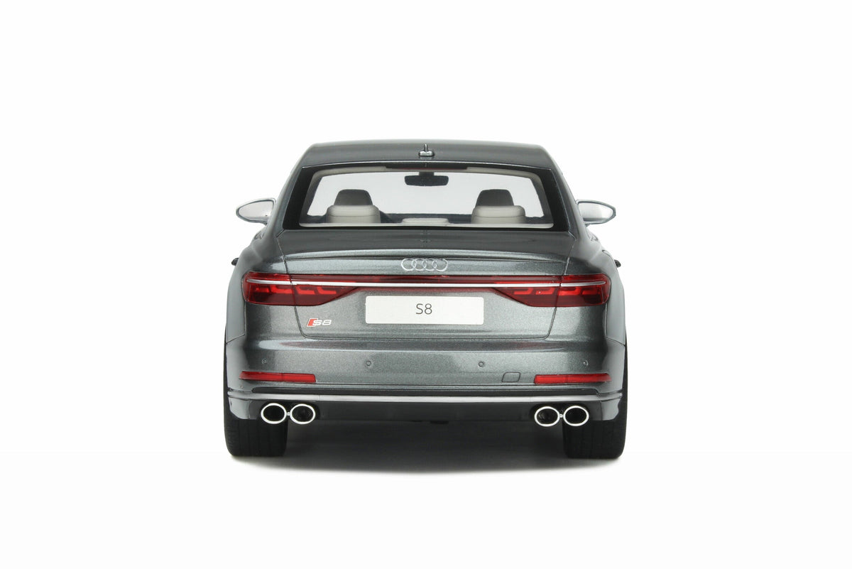 STM Diecast GT Spirit 2020 Audi S8 (D5) Sedan Daytona Grey Metallic 1:18 - View 5