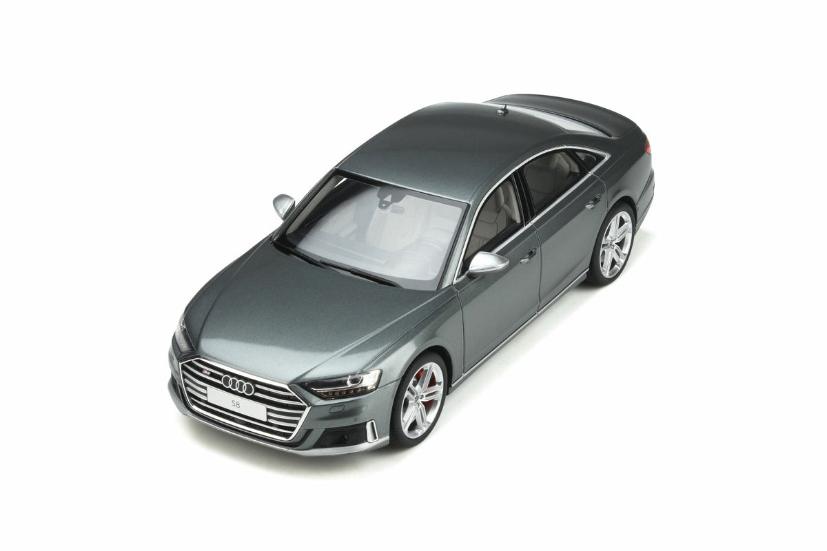 STM Diecast GT Spirit 2020 Audi S8 (D5) Sedan Daytona Grey Metallic 1:18 - View 6