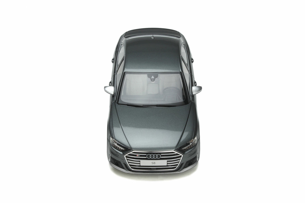 STM Diecast GT Spirit 2020 Audi S8 (D5) Sedan Daytona Grey Metallic 1:18 - View 8