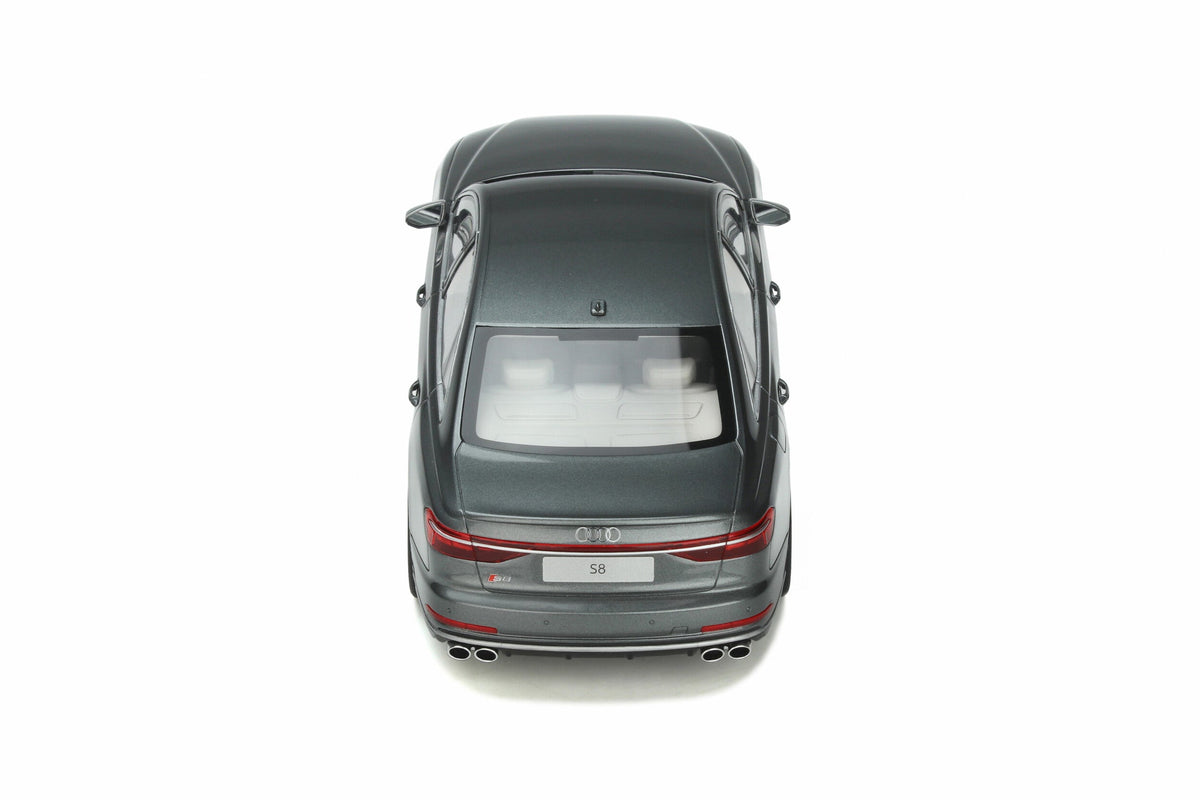 STM Diecast GT Spirit 2020 Audi S8 (D5) Sedan Daytona Grey Metallic 1:18 - View 9