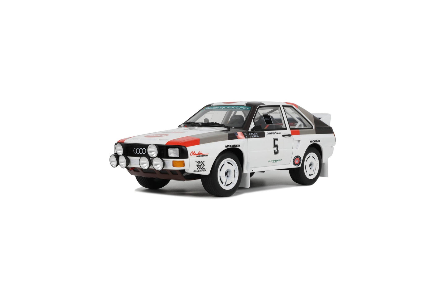 Otto 1986 Audi Sport Quattro #5 Olympus Rally 1986 White 1:18