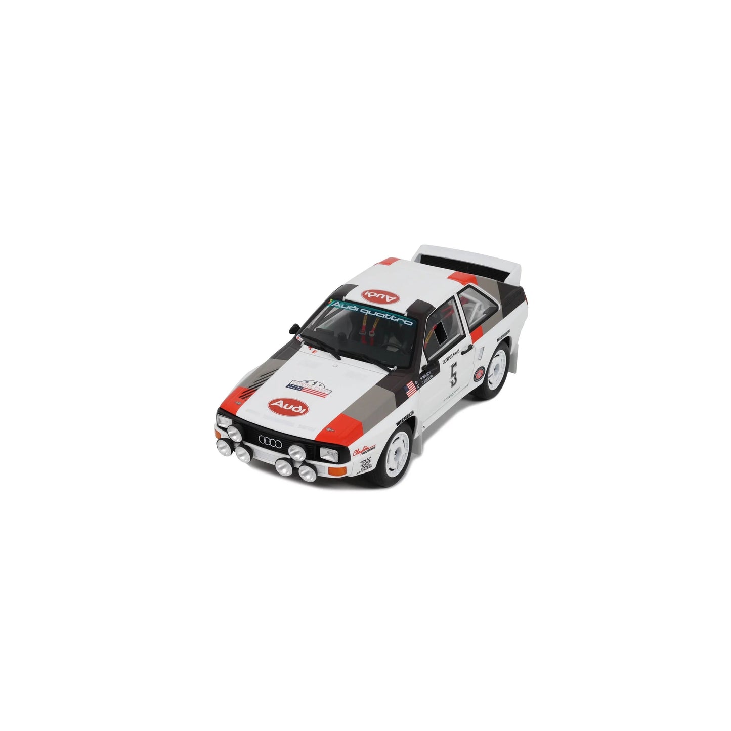 Otto 1986 Audi Sport Quattro #5 Olympus Rally 1986 White 1:18