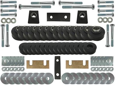 Auto Pro USA, INC Body Bushings, Body Mount Kits with Hardware, Rubber, Black, Chevrolet, Hardtop - BM1025KIT