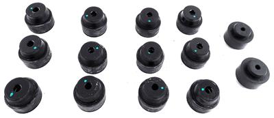 Auto Pro USA, INC Body Bushings, Body Mount Kits, Black Rubber Bushings, Chevrolet, Kit - BM1033