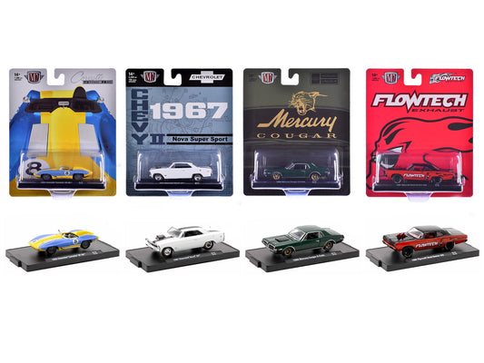 "Auto-Drivers" Set of 4 pieces in Blister Packs Release 116 Limited Edition to 7000 pieces Worldwide 1/64 Diecast Model Cars by M2 Machines  free shipping USA