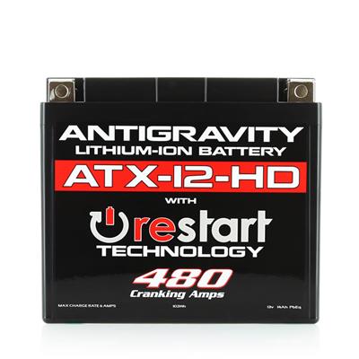 Antigravity Batteries Battery, Re-Start, Starting, 12 V, Lithium-Ion, 480 Amps, Each - AGATX12HDRS