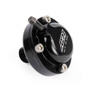 AEM Electronics Fuel System Dampers, Billet Aluminum, Black Anodized, 40-70 psi, -6 AN Male Threads - 254002