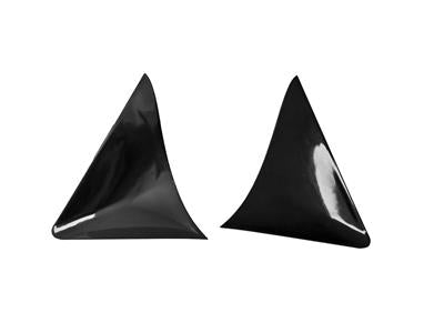 AWE Tuning Air Deflectors, Replacement, Driver Side, Passenger Side, Adhesive, Plastic, Black - 111011012