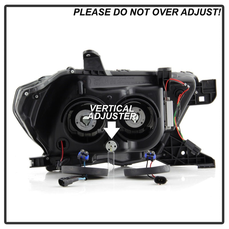 FR SPORT Spyder Toyota Tacoma 16-18 (SR5 Model Only) Projector Headlights Black Smoke...