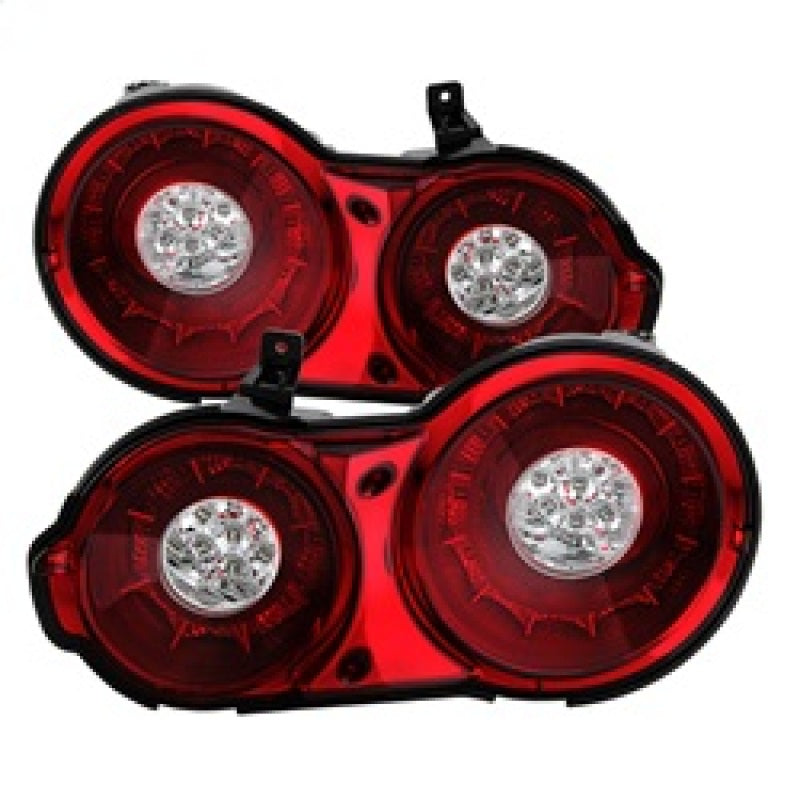 Spyder 09-15 Nissan GTR LED Tail Lights Red Clear ALT-YD-NGTR09-LED-RC 5082008