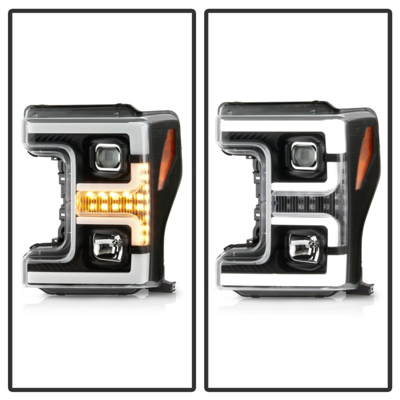 FR SPORT Spyder Ford F-250/F-350/F450 Super Duty 17-18 Projector Headlights Black...