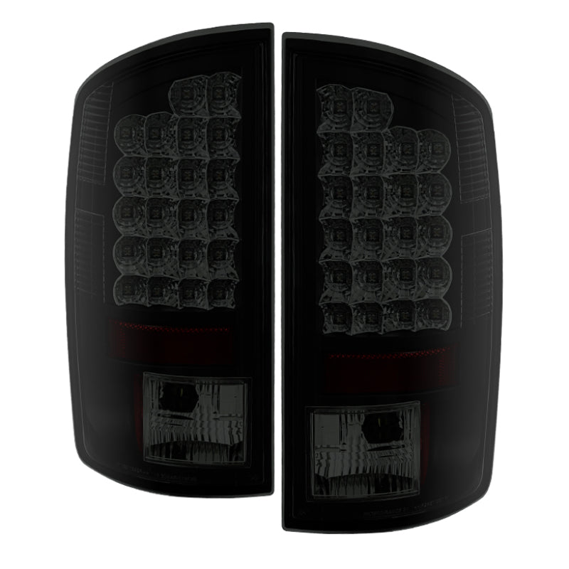FR SPORT Spyder Dodge Ram 07-08 1500/Ram 07-09 2500/3500 LED Tail Lights Black Smoke...