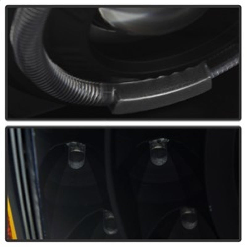 SPYDER xTune Chevy Silverado 03-06 Projector Headlights 4pcs - LED Halo - Black PRO-JH-CSIL03-SET-BK 9036774