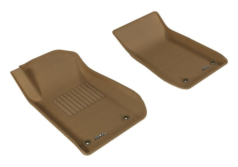3D MAXpider 2014-2017 Chevrolet SS Kagu 1st Row Floormat - Tan L1CH06411502
