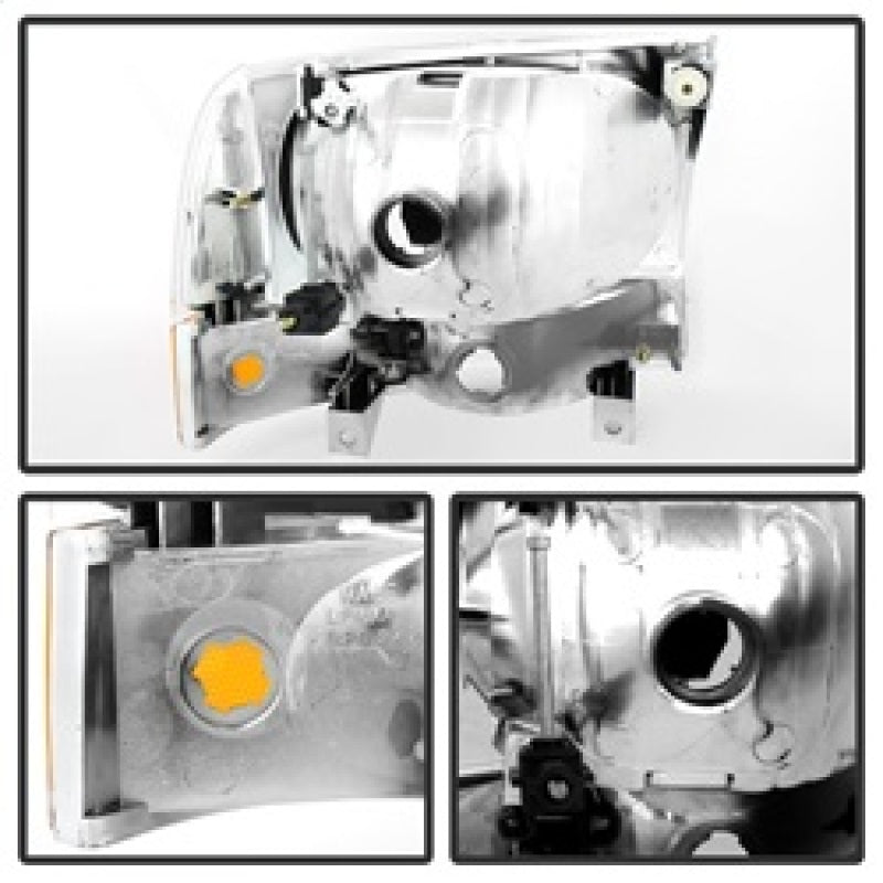 FR SPORT SPYDER Xtune Ford F250/350/450 Superduty 99-04 Crystal Headlights w/ Bumper Lights...