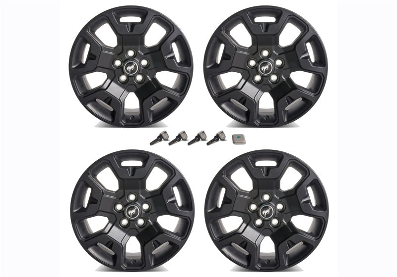 Ford Racing 2021+ Bronco Sport 17in Low Gloss Black Wheel Kit M-1007K-S17BSB