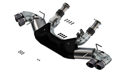Borla 20-24 Chevy Corvette 6.2L V8 AT w/o NPP 3in S-Type Catback Exhaust - Carbon Fiber Tips 140840CF