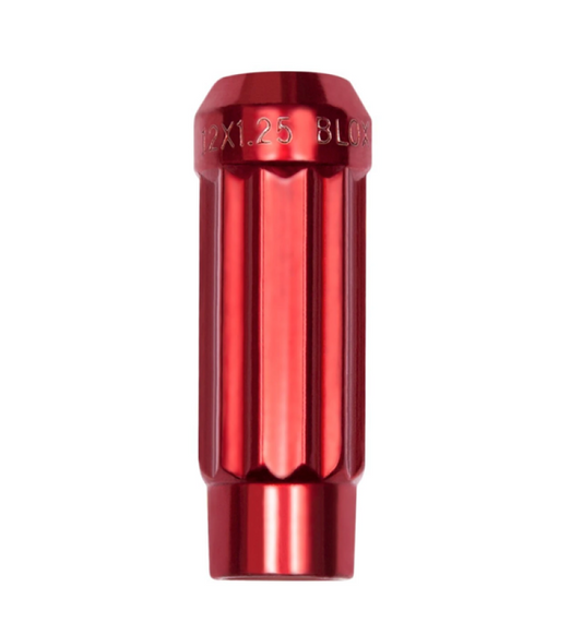 FR SPORT BLOX Racing 12-Sided P17 Tuner Lug Nut 12x1.25 - Red Steel - Single Piece BXAC-00143-RD