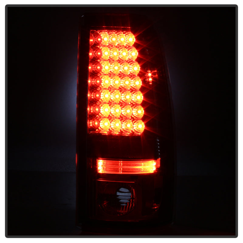 FR SPORT Spyder Chevy Silverado 1500 03-06 (Not Fit Stepside)LED Tail Lights Red Clear...
