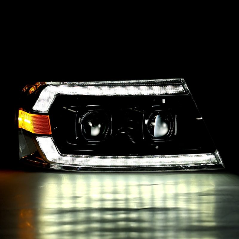 AlphaRex 04-08 Ford F150 PRO-Series Projector Headlights Chrome w/ Sequential Signal and DRL 880136 *Discontinued
