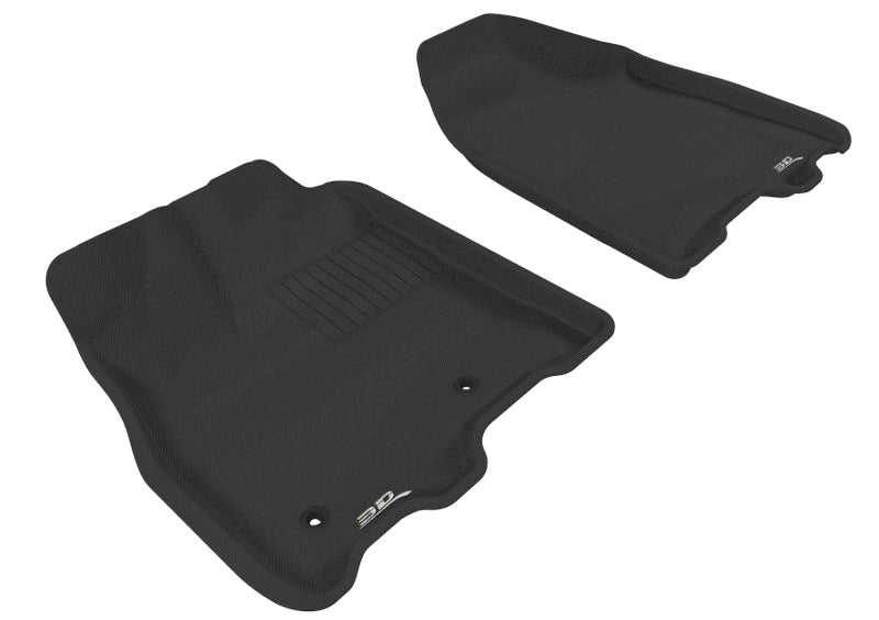 FR SPORT 3D MAXpider 2011-2012 Toyota Sienna Kagu 1st Row Floormat - Black L1TY05611509