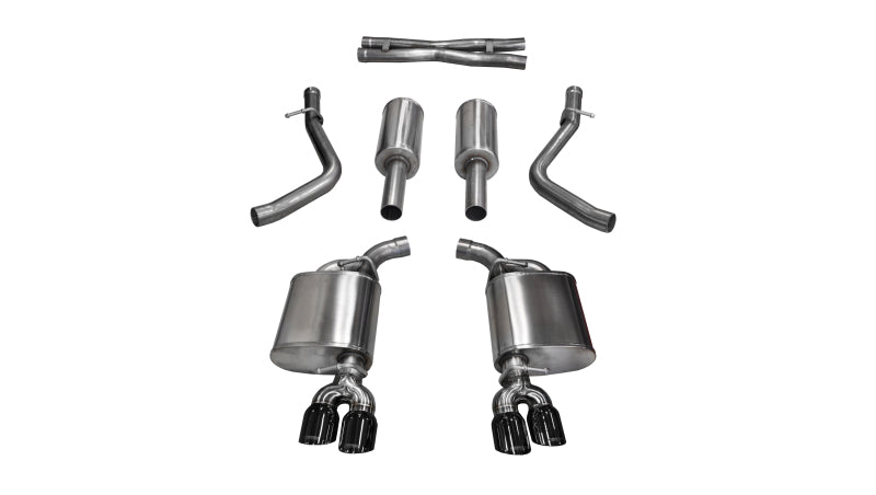 Corsa Performance 15-17 Dodge Challenger Sport Cat-Back Dual Rear Exit with Twin 3.5in