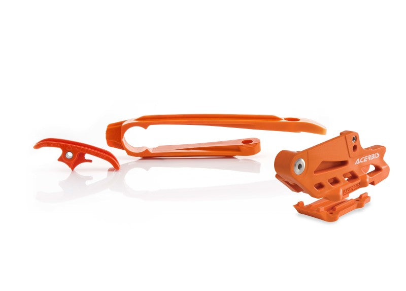 Acerbis 17-23 KTM XC-W/ XCF-W/ EXC/EXC-F Chain Guide/Slider Kit - Orange 2630765226