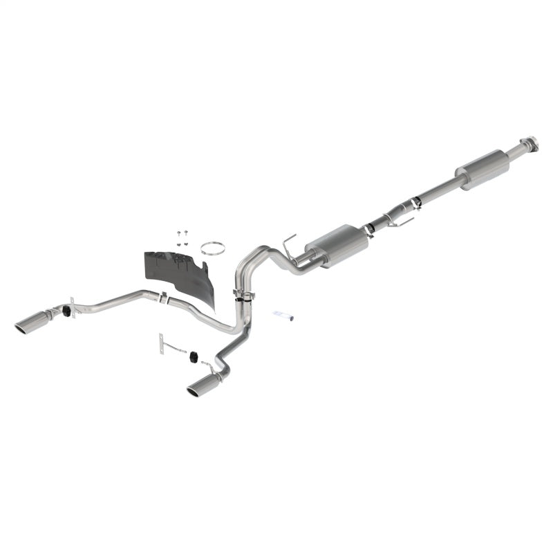 FR SPORT Ford Racing 21-22 F-150 2.7L/3.5L/5.0L Rear Exit Sport Exhaust - Chrome Tips M-5200-FSCR