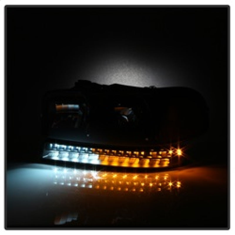FR SPORT SPYDER xTune GMC Sierra 99-06 /Yukon 00-06 Headlights & LED Bumper Lights - Black...