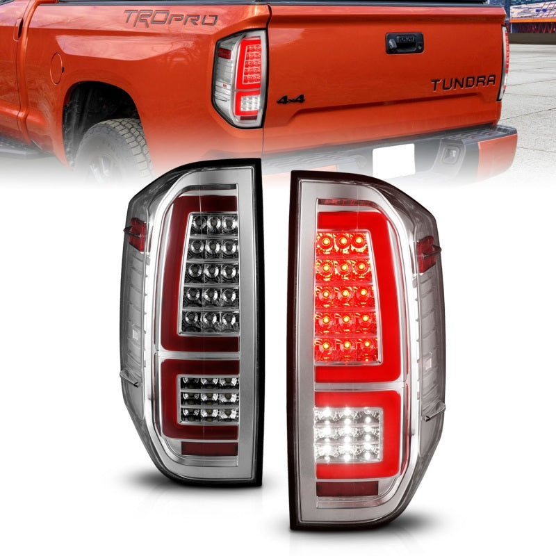 FR SPORT ANZO 2014-2021 Toyota Tundra LED Taillights Chrome Housing/Clear Lens 311438