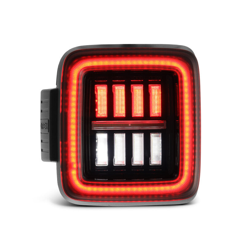 AlphaRex 18-23 Jeep Wrangler JL NOVA Prismatic LED Taillights Alpha-Black 602010 *Discontinued
