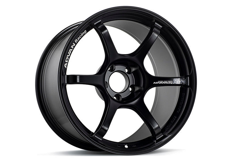 Advan RG-4 18x7.5 +50 5-100 Semi Gloss Black Wheel YA48F50DSB