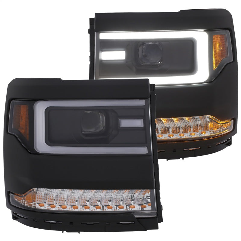 Anzo HL SEQ Chevy Silverado 1500 Black