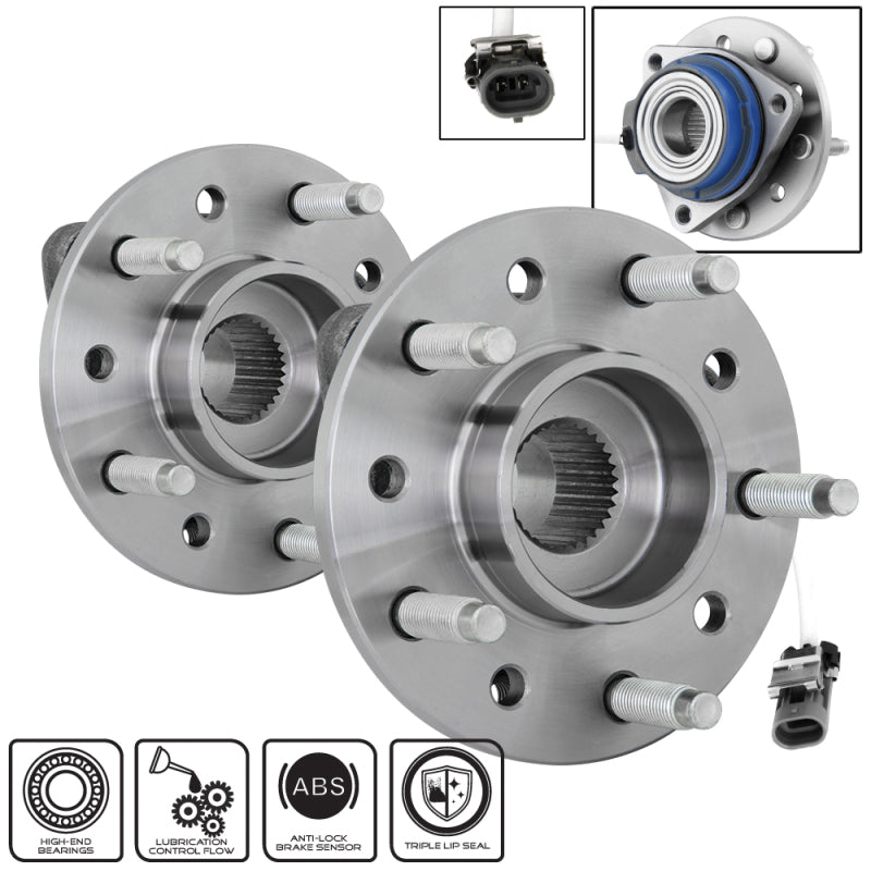 SPYDER xTune Wheel Bearing and Hub ABS Chevy Classic 04-05 - Front Left and Right BH-513137-37 9939433