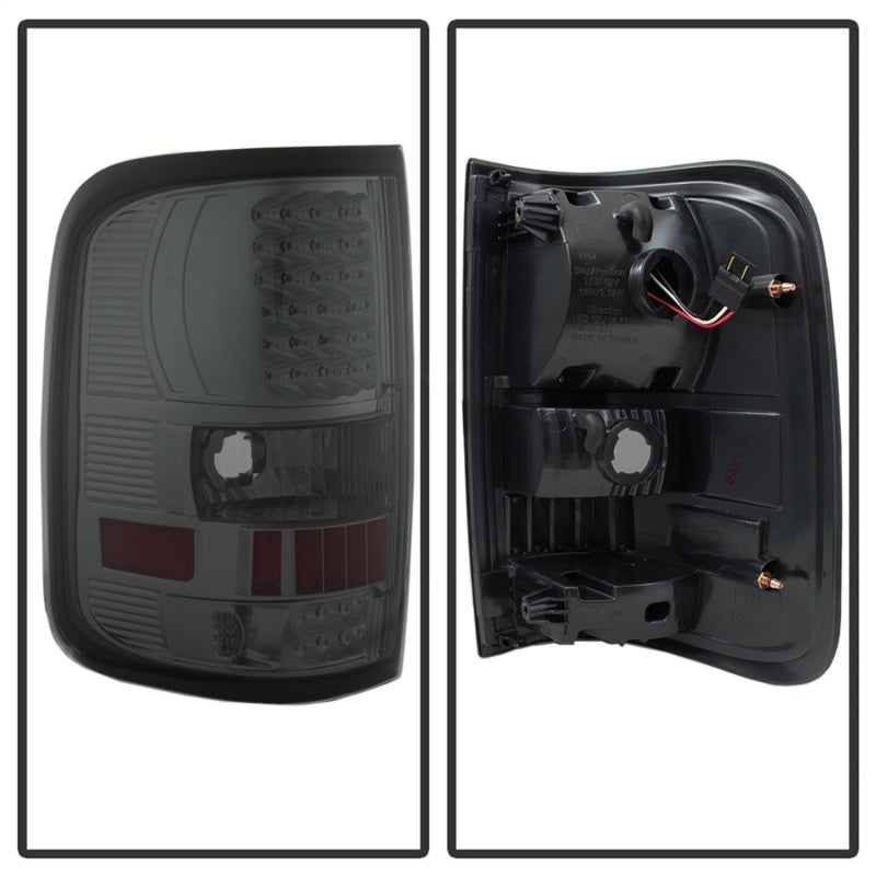 FR SPORT SPYDER Xtune Ford F150 Styleside 04-08 (Not Fit Heritage & SVT) LED Tail Lights Smoke...