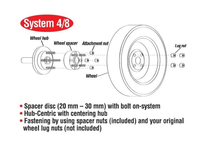 Eibach Pro-Spacer System 30mm Spacer - 2015 Ford Mustang Ecoboost / V6 / GT