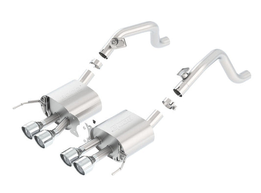 FR SPORT Borla 14-15 Chevy Corvette C7 w/o AFM w/o NPP S Type Rear Section Exhaust Quad Rd RL...