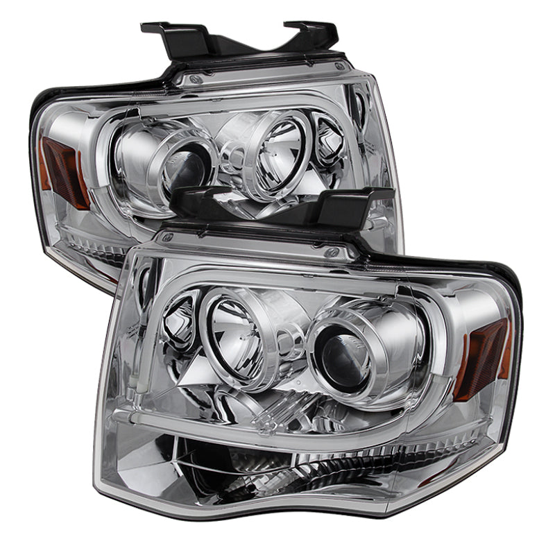 Spyder Ford Expedition 07-13 Projector Headlights Light Tube DRL Chrm PRO-YD-FE07-LTDRL-C 5079510